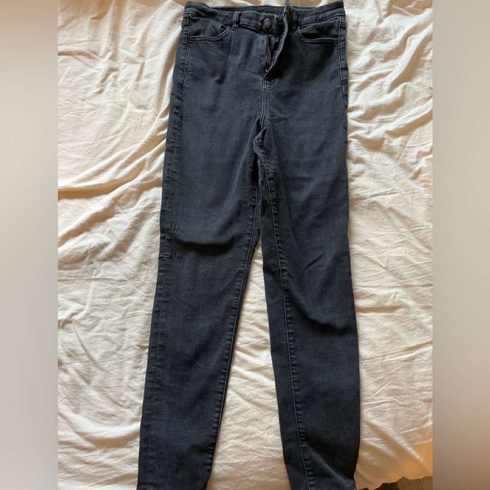 American Eagle Curvy Highest Rise Jegging Black Size 8